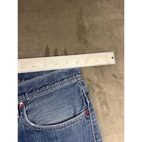 Flared Denim Levi Strauss & Co 569 40x30‎ with Back Pocket Buttons Jeans - Picture 5 of 7